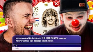 Gamerbrother GULLIT DISCARD 2.0 🤣😱 ICON DISCARD BATTLE endet in Account HACK ☠️ FIFA19