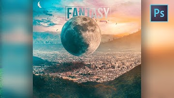 [Photoshop Manipulation] Making The Big Moon Scene in Photoshop CC - Simple Tutorial