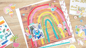 Chill Out | 12x12 Scrapbook Layout | Cocoa Vanilla Studio Design Team