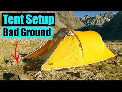 How to Set Up a Tent on Loose Rocky or Hard Ground - YouTube