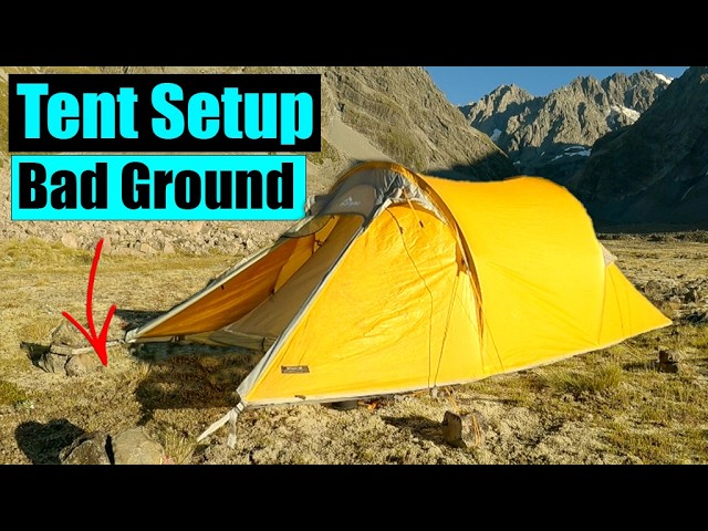 How to Set Up a Tent on Loose Rocky or Hard Ground - YouTube