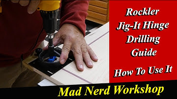 How to use the Rockler JIG IT Hinge Drilling Guide
