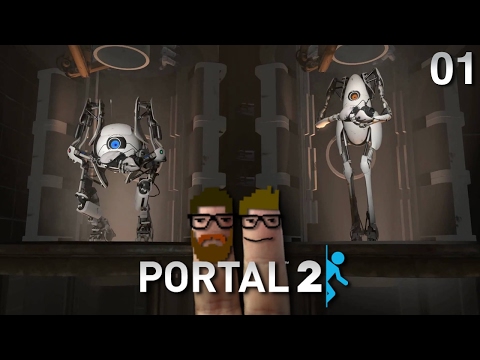 Portal 2 Koop #01 - Zwei Freunde wie Atlas und P-body  | Let's Play together