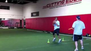 Todd Norman's QB Agility/Reaction Drill with Mark Sanchez