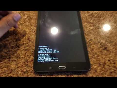 How to hard reset or factory reset the Samsung tab e 8 or 10