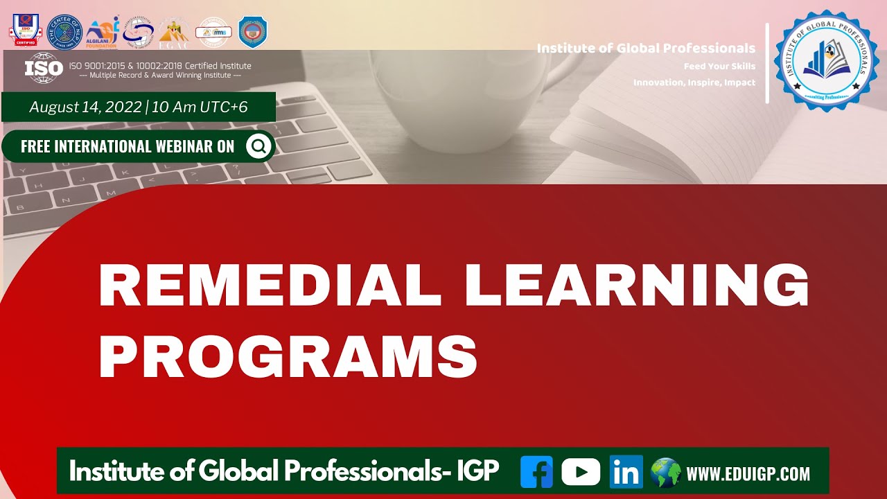 Remedial Learning Programs - YouTube