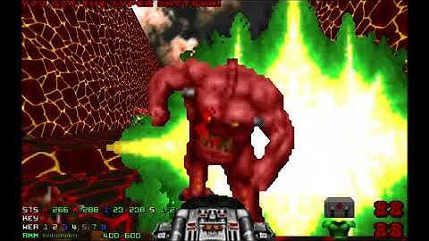 Doom 2 Zones of Fear Level 19 UV with 99.88% in 22:37 (Gateway to hell, commentary)