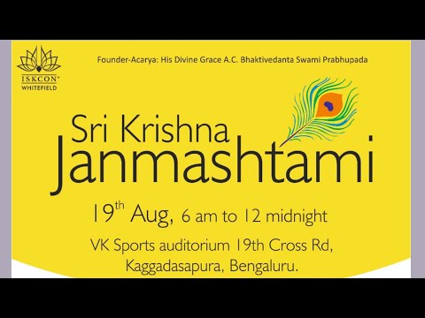 Vk Convention Centre, Kaggadasapura | Grand Janmashtami Celebrations Iskconbhakthi_Center