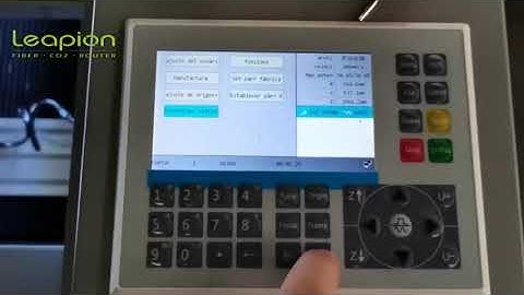 Leapion CO2 laser machine—Change the language on the control panel