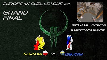 Quake2 |  EDL#17 Grand Final -  norman vs IsBjorn - 3rd map q2rdm1