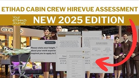 Finally - These Are The 78 Questions Asked In The Etihad Cabin Crew Video Assessment Hirevue