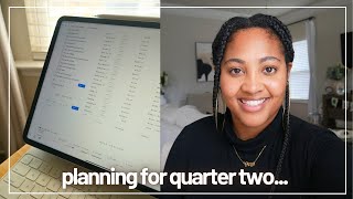 ULTIMATE plan with me! quarterly planning routine for 2024 quarter 2 + free notion template ✏