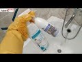 Тестируем в кадре! Силиконовые перчатки и средства для чистки ванной от Фаберлик / Faberlic.