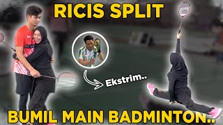 DETIK-DETIK RICIS SPLIT WAKTU TANDING BADMINTON.. Ekstrim Banget..!!