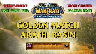 Golden Match Arathi Basin [WoW WOTLK] We Had It All Along *cough* #worldofwarcraft #arathibasin