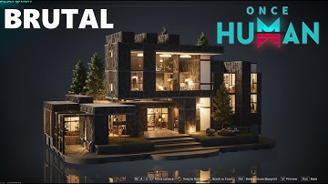 ONCE HUMAN BASE DESIGN | BRUTAL MODERN HOUSE