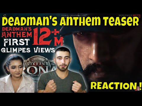 Vikrant Rona Glimpse | Deadman's Anthem | Teaser Trailer Reaction !