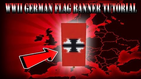 Minecraft Banner tutorial - How to make a WWII German Flag Banner