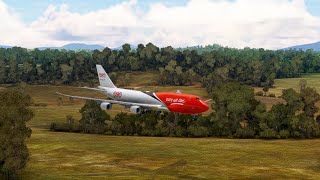 Enjoy the beautiful view of the plane when it lands at the airport eps 0298