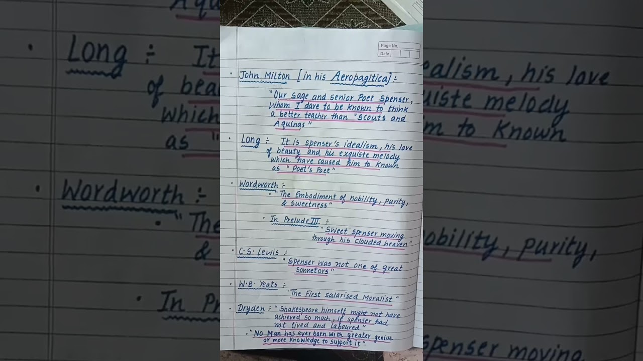 Edmund Spenser | Biography and works | Master Cadre English 