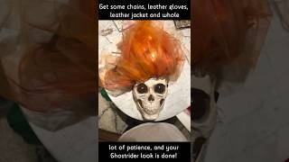 Ghost Rider Halloween Costume DIY flame fire mask #Shorts @IndyStry