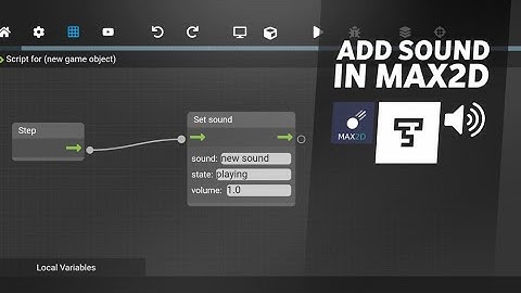Add sound in Max2D very easy | TaSh