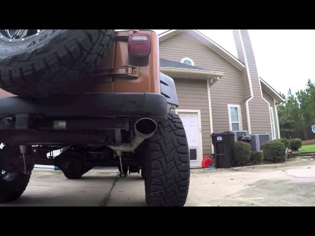 98 Jeep TJ Wrangler  I6 With Custom Exhaust - YouTube