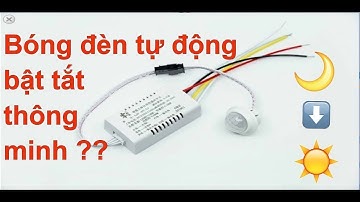 Cảm biến chuyển động - ánh sáng | Mô hình tự động bật tắt thiết bị 220V  | Điện tử NShop