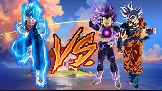 Who is strongest? | Vegeto vs Goku or Vegeta | (All Evolution)