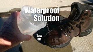 DIY easy to make waterproof solution for leather canvas and almost any material
