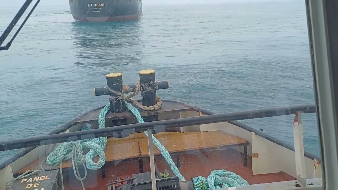 MANIOBRA DE TENCION DE CABO PARA REMOLQUE A PUNTO FIJO