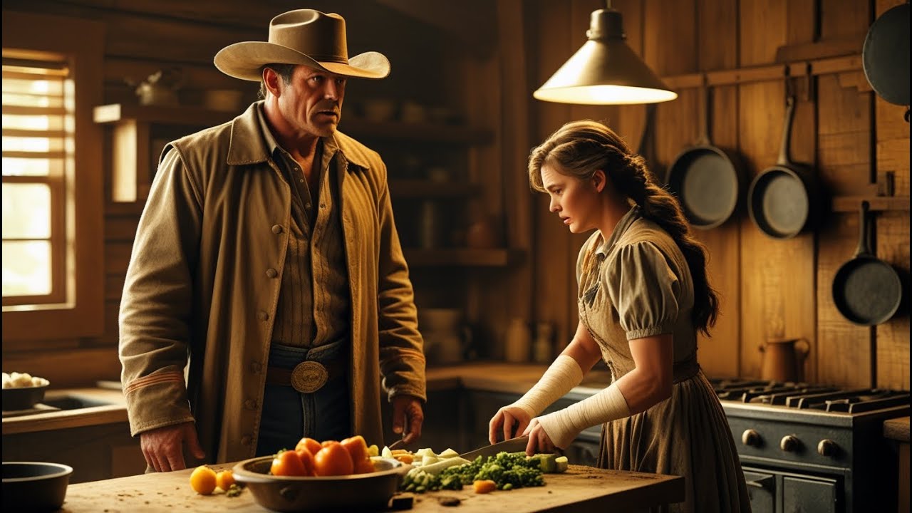 Giant Rancher Noticed His Cook Couldn't Use Her Left Hand, Then He Saw the Scars