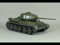 Т-34-85 1:35 (icm) обзор масштабная модель бронетехника танк / Model armored vehicles tank