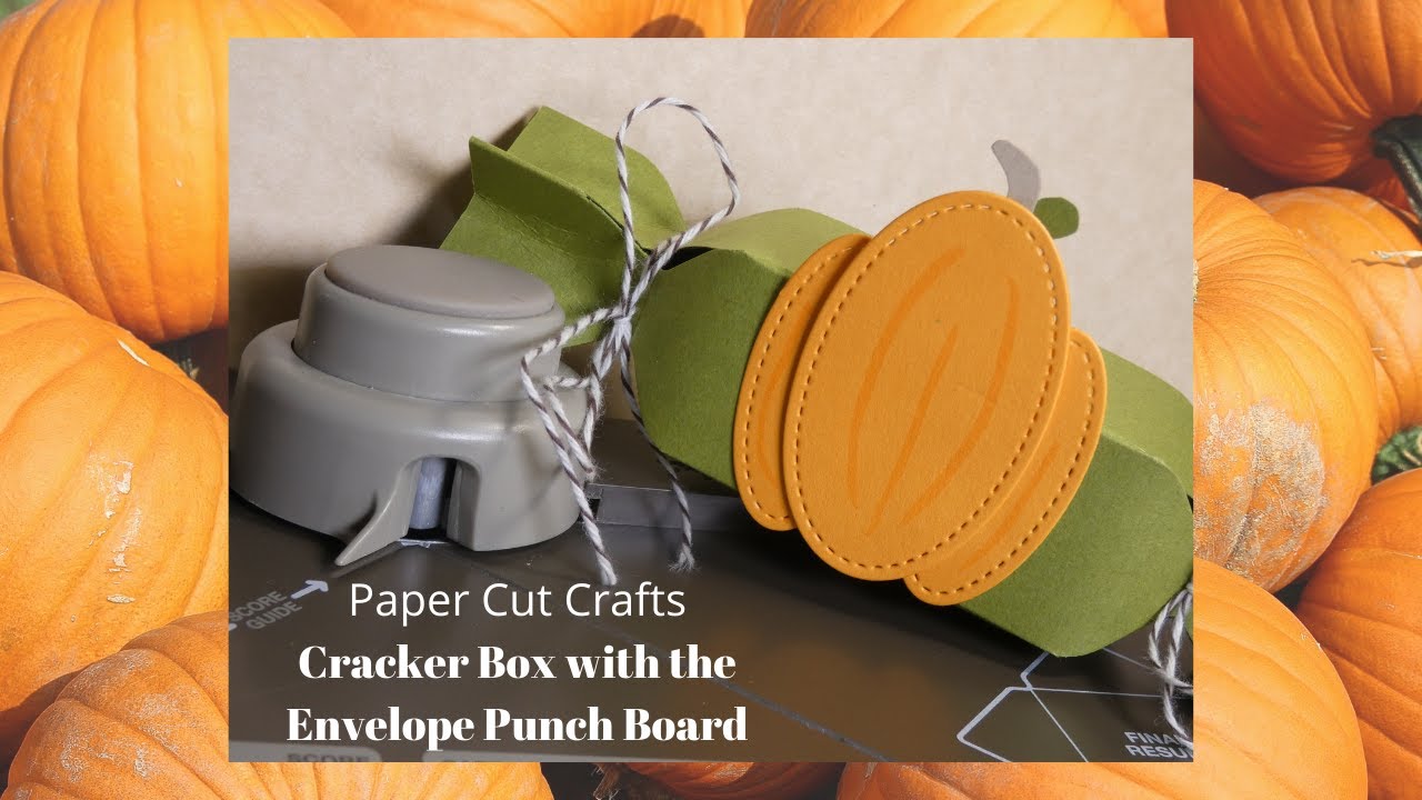 How to Make a Cracker Box with an Envelope Punch Board - YouTube