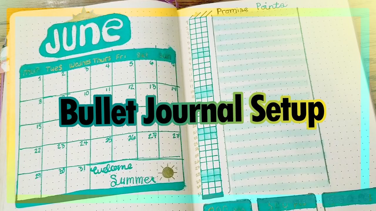 June 2020 Bullet Journal Setup ★ Welcome Summer ☀