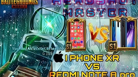 I PHONE XR VS REDMI NOTE 8 PRO || 1v1 TDM MATCH | PUBG MOBILE