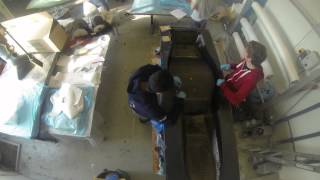 Laminating the top half of the DUT13
