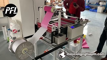 Quy trình cắt màng xốp EVA hai mặt | Máy cắt giấy dán keo tự động | PFL
