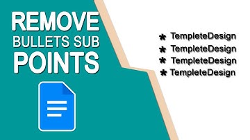 How to Remove the Bullets Sub Points in Google Docs