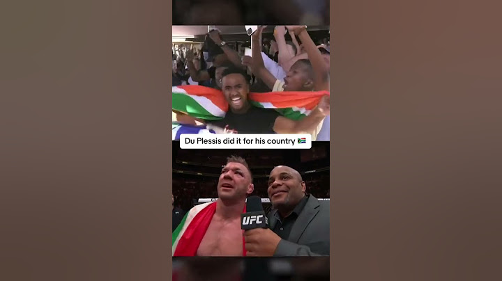 South Africa’s reaction to Du Plessis’ win 👏 #UFC297