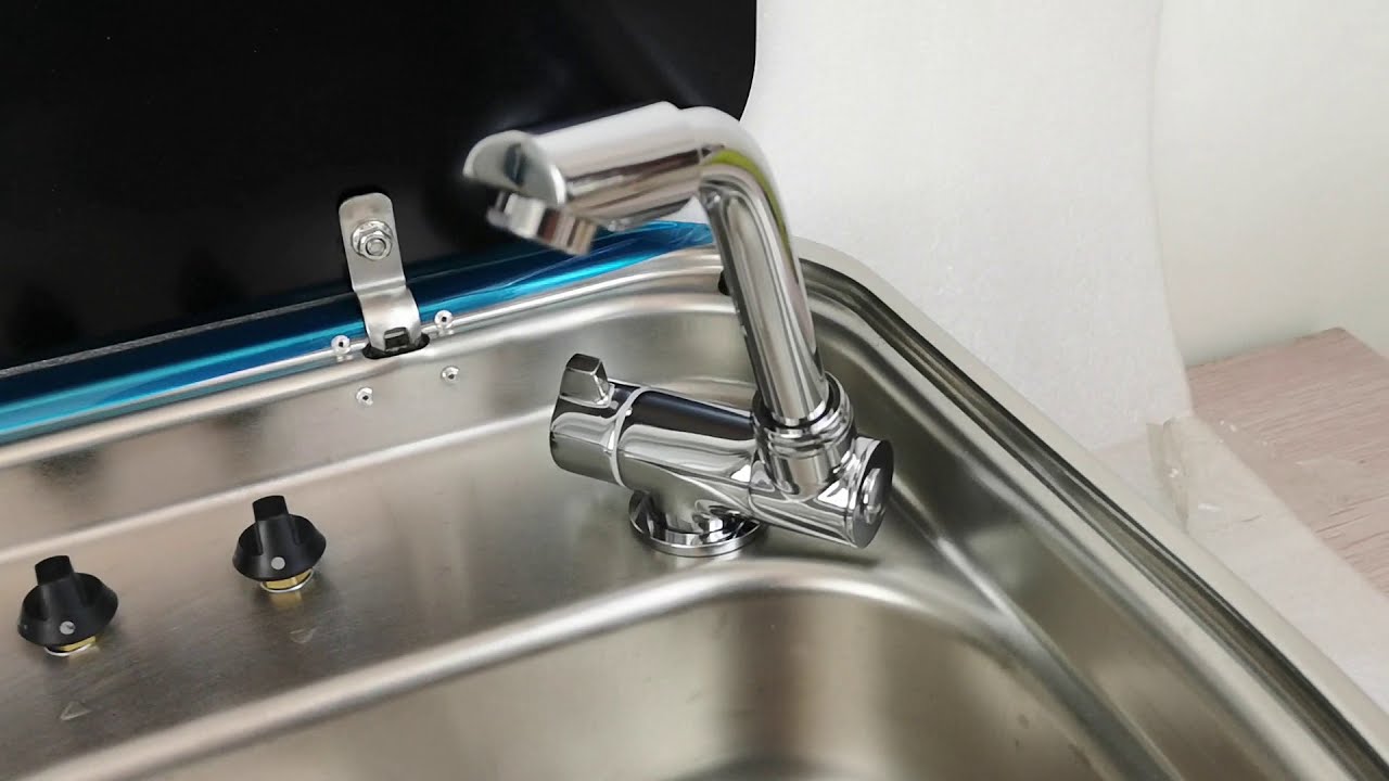 Boat RV Caravan 360° Turning Cold Hot Folding Faucet Tap GR-S001A