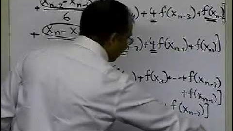 Chapter 07.03: Lesson: Composite (Multiple) Segment Simpsons One Third Rule: Derivation: Part 2 of 2