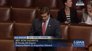 Rep. DeSantis Floor Debate on Amendment to Defund GTMO Closure