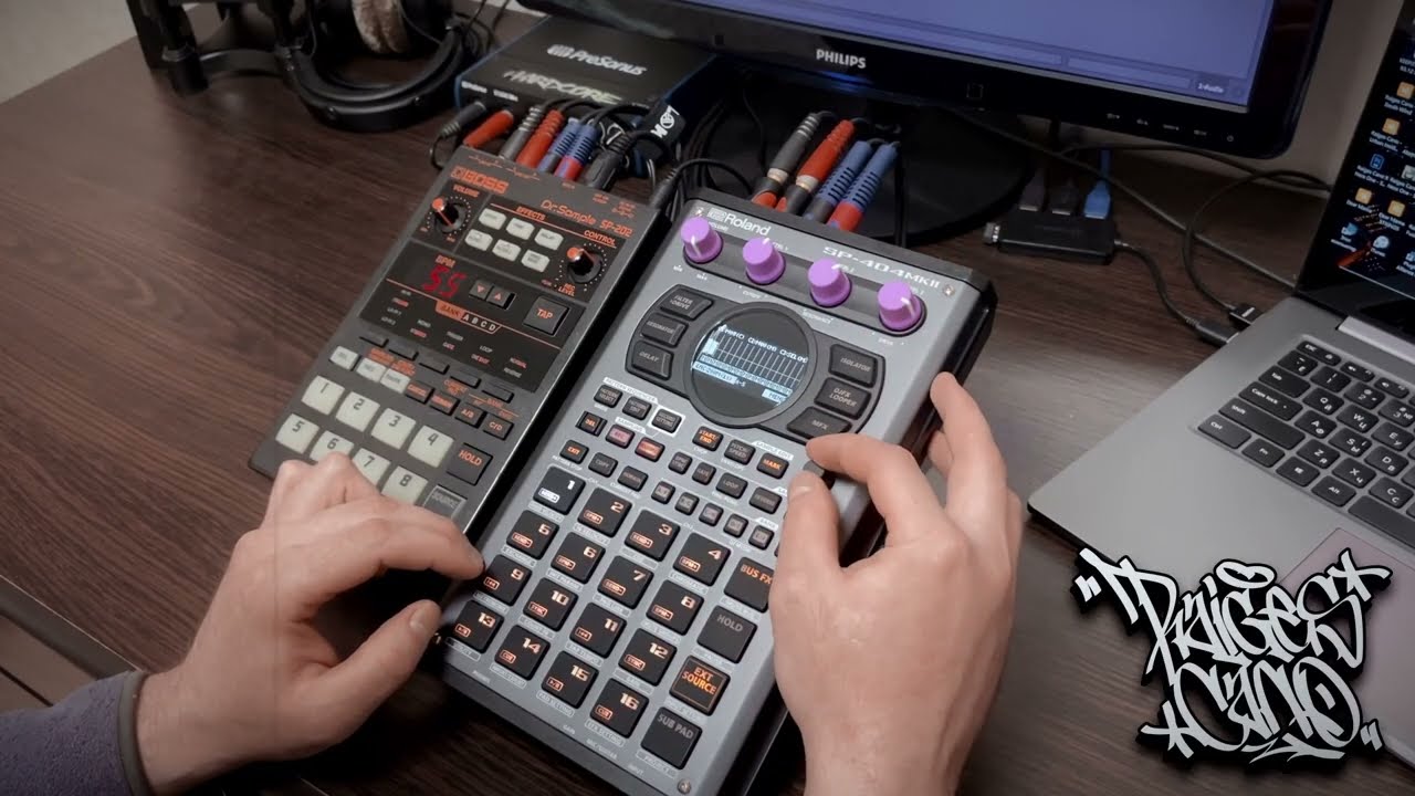 Making a Jazzy Boom Bap beat on the Roland SP-404MK2 and Boss SP-202.