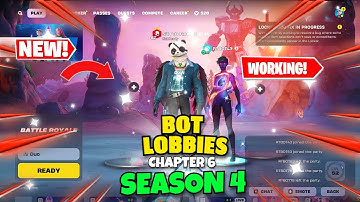 How To Get Bot Lobbies in Fortnite Chapter 6 Season 4 (WORKING)!