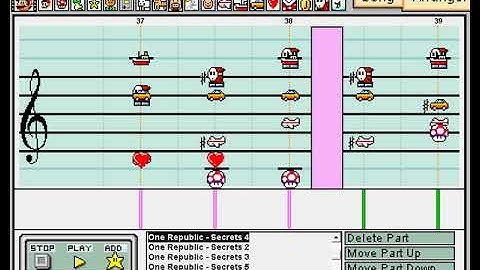 One Republic: Secrets - Mario Paint Composer