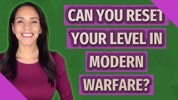 Can you reset your level in modern warfare?