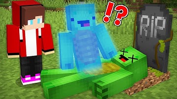How Mikey & JJ Became Ghost? Mikey is Dead in Minecraft Challenge (Maizen Mazien Mizen)