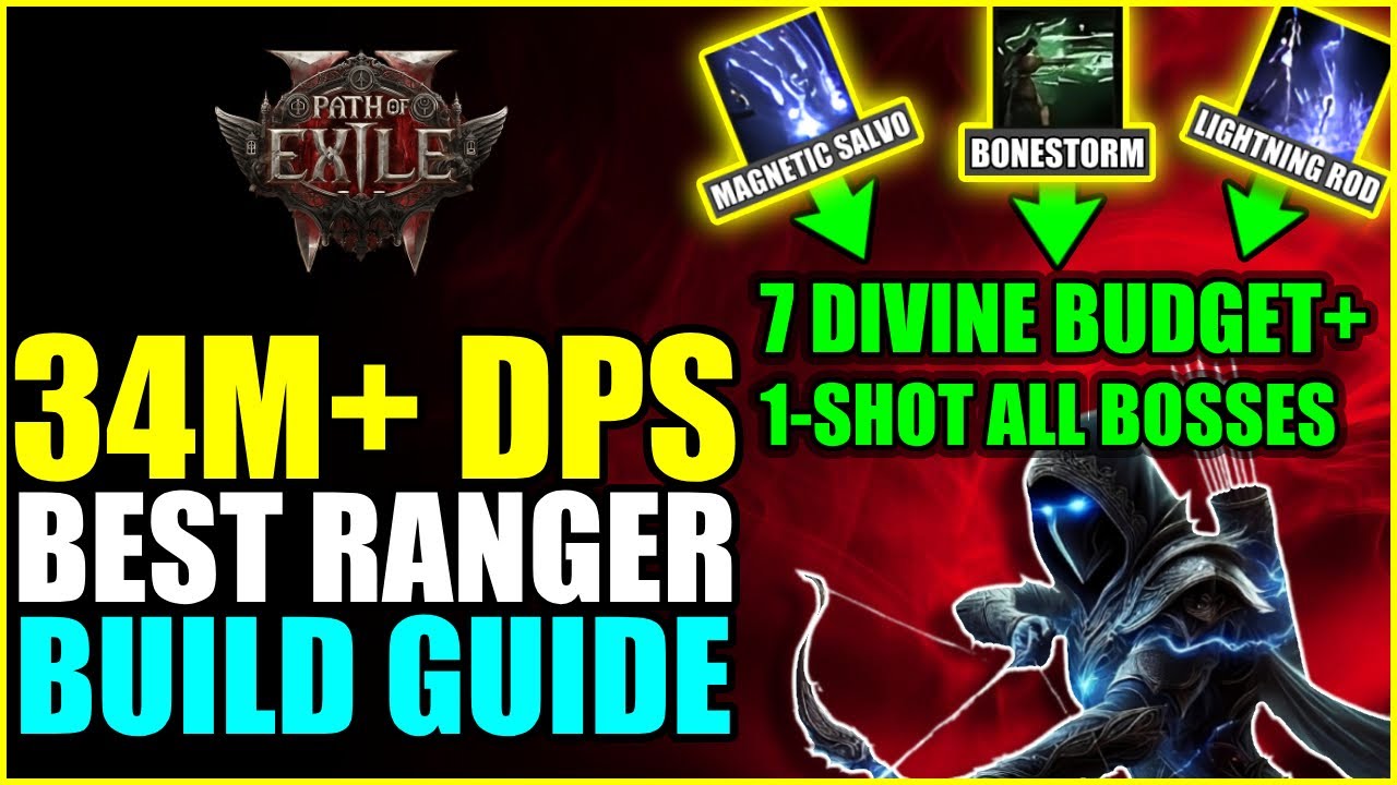 Path of Exile 2 | 34M+ DPS! BUDGET Best Lightning Ranger Build! (PoE 2 ...