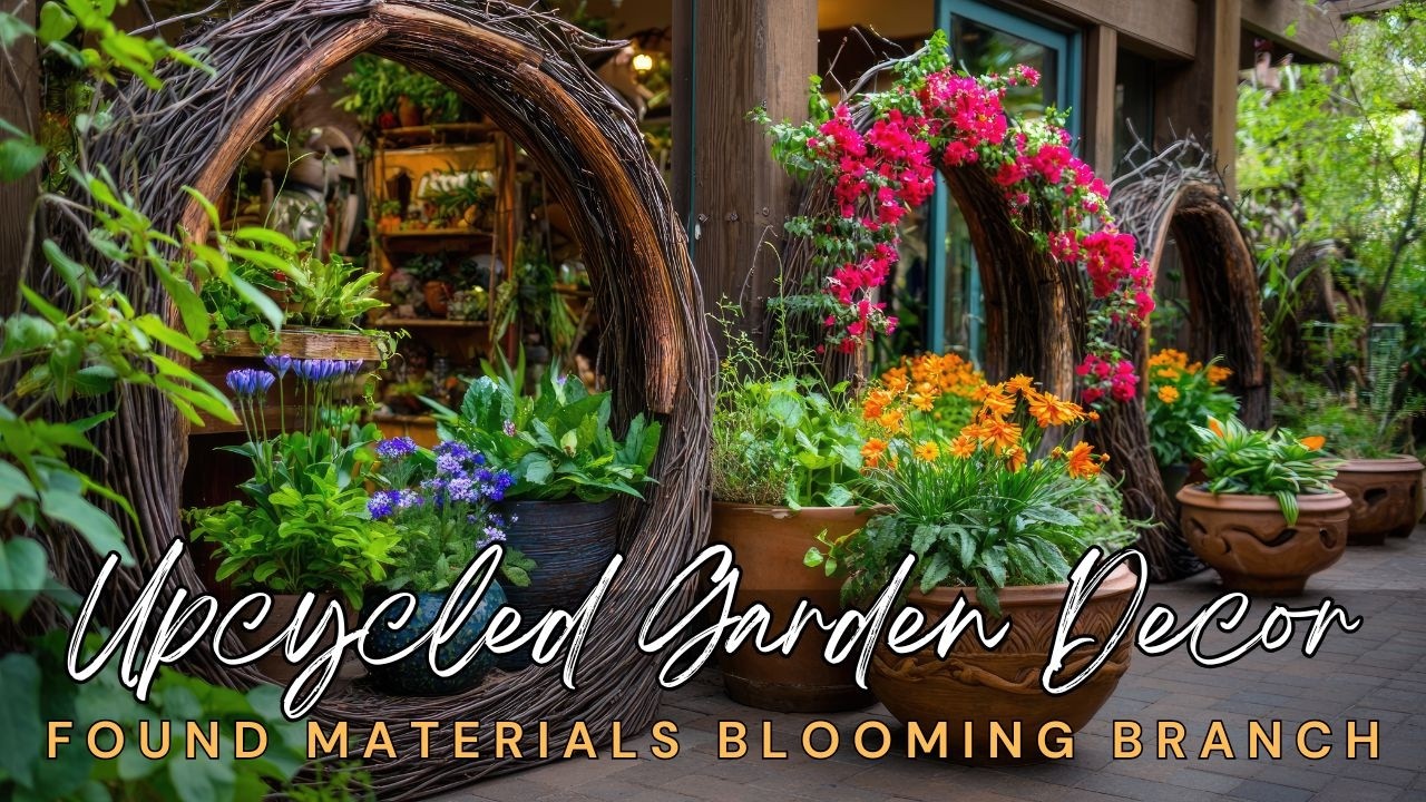 ✨ Декор для сада из переработанных материалов: идеи цветущих ветвей, которые вам стоит увидеть в ...